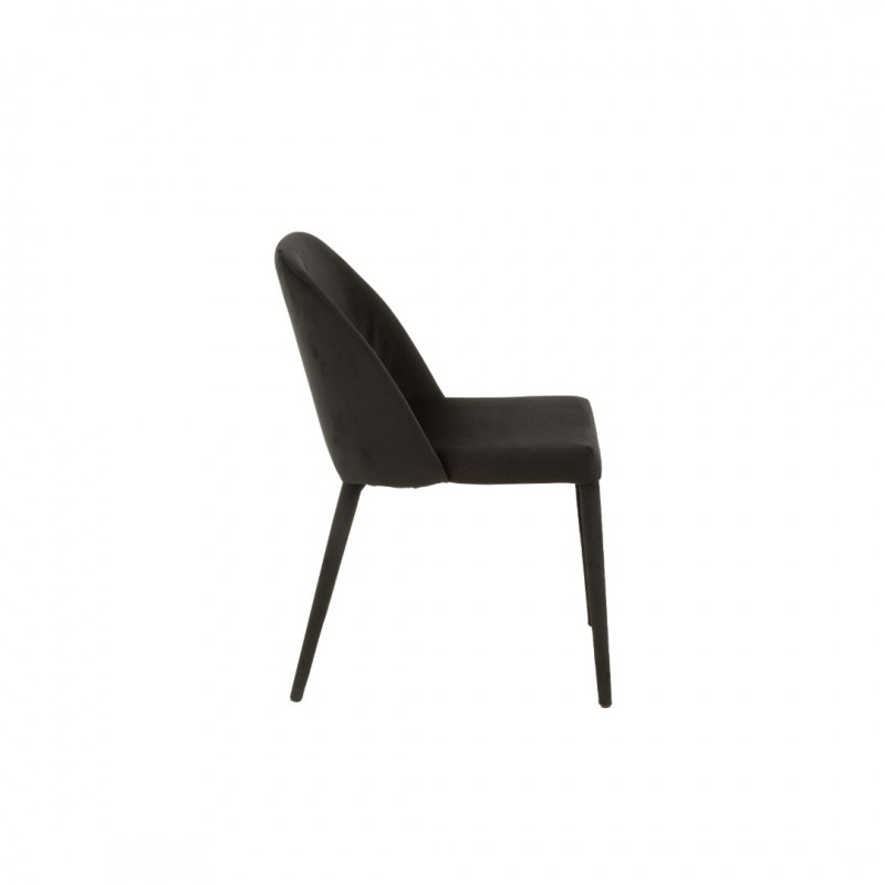 DINING CHAIR CH TEXTIL LEGS BLACK